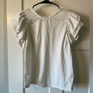 Cute flutter sleeve top!